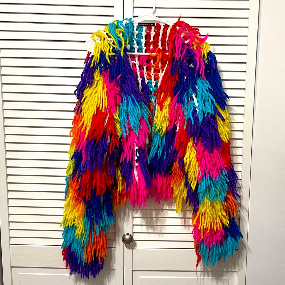 Colorful Handmade Fringe Jacket